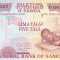 Bancnota Samoa 5 Tala 2005 - P33b UNC
