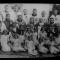 FOTOGRAFIE VECHE - PROBABIL PRIMA IMPARTASANIE - GRUP DE TINERI TEOLOGI SI FETE