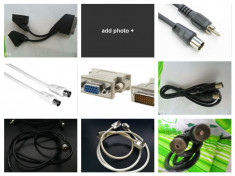 Adaptor DVI-I &amp;amp;Cablu RCA tata la conector TV tata&amp;amp;Cablu antena coaxial foto
