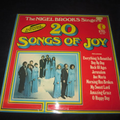 The Nigel Brooks Singers - 20 Songs Of Joy _ vinyl,LP _ K-tel (SUA)