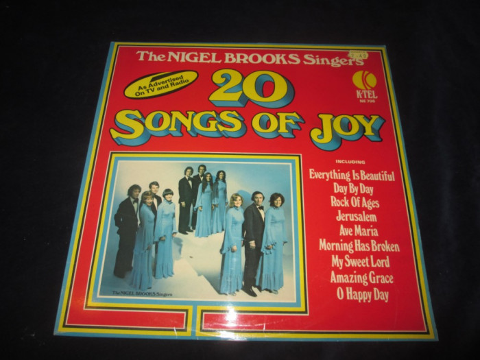 The Nigel Brooks Singers - 20 Songs Of Joy _ vinyl,LP _ K-tel (SUA)