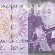 Bancnota Tonga 5 Pa'anga (2009) - P39a UNC ( numar mic de serie )