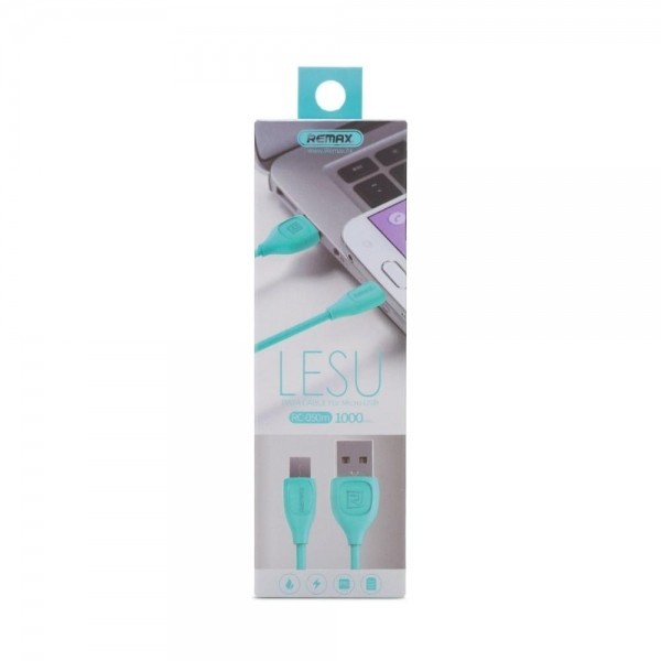 Cablu de date MicroUSB Remax Lesu RC-050M Albastru Original foto mare Cablu de date MicroUSB Remax Lesu RC-050M Albastru Original foto mare