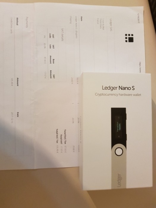 Ledger Nano S foto mare Ledger Nano S foto mare