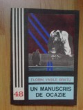 E4 Florin Vasile Bratu -un Manuscris De Ocazie