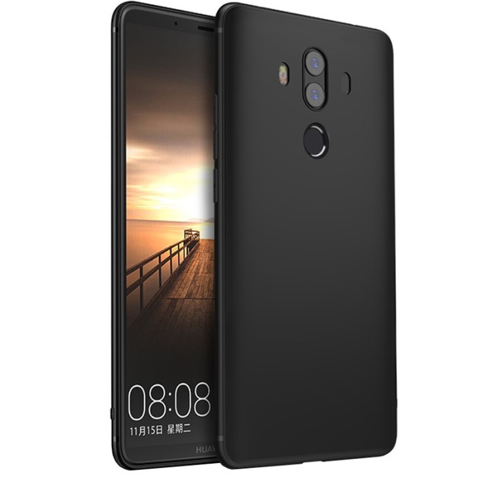 Husa silicon slim pentru Huawei Mate 10, Negru foto mare Husa silicon slim pentru Huawei Mate 10, Negru foto mare