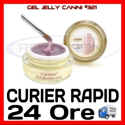 GEL UV COVER CANNI JELLY SERIES #321, 15 ML - CONSTRUCTIE MANICHIURA, UNGHII UV foto