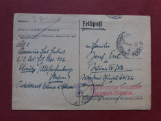 CENZURA MILITARA NAZISTA PROTECTORAT BOHMEN &amp;amp; MAHREN 24.4.1942 foto