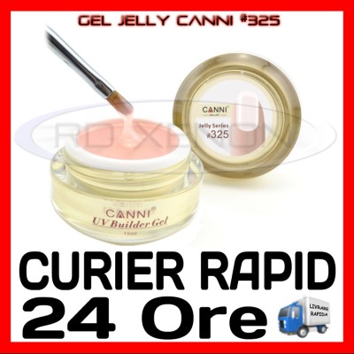 GEL UV COVER CANNI JELLY SERIES #325, 15 ML - CONSTRUCTIE MANICHIURA, UNGHII UV foto