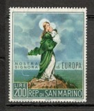 SAN MARINO 1966 - EUROPA, PICTURA, TIMBRU MNH, DB29, Nestampilat