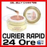 GEL UV COVER CANNI JELLY SERIES #318, 15 ML - CONSTRUCTIE MANICHIURA, UNGHII UV