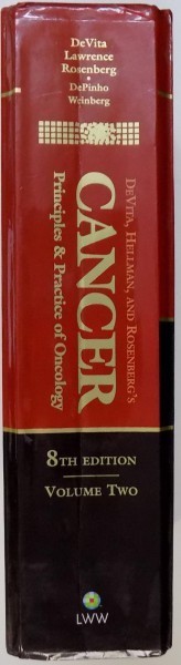 CANCER - PRINCIPLES & PRACTICE OF ONCOLOGY , VOLUME TWO by VINCENT T. DE VITA , JR. , ...STEVEN A. ROSENBERG , 2008 foto mare CANCER - PRINCIPLES & PRACTICE OF ONCOLOGY , VOLUME TWO by VINCENT T. DE VITA , JR. , ...STEVEN A. ROSENBERG , 2008 foto mare