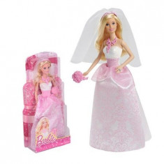 Papusa Barbie mireasa cu accesorii foto