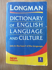 LONGMAN- DICTIONARY OF ENGLISH LANGUAGE AND CULTURE- 1568 pagini foto