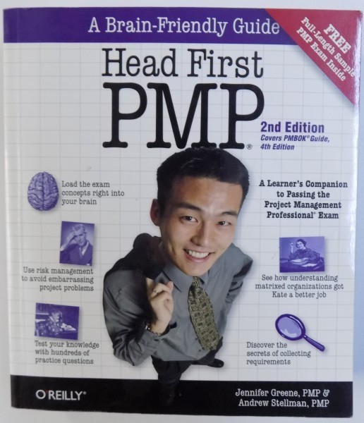 HEAD FIRST PMP - 2ND EDITION COVERS PMBOK GUIDE 4 TH EDITION by JENNIFER GREENE & ANDREW STELLMAN , 2009 foto mare HEAD FIRST PMP - 2ND EDITION COVERS PMBOK GUIDE 4 TH EDITION by JENNIFER GREENE & ANDREW STELLMAN , 2009 foto mare