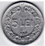 5 lei 1950 VF/XF RPR (17), Aluminiu