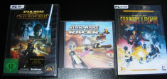 Lot 3 jocuri (5 discuri) originale PC - STAR WARS foto