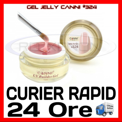 GEL UV COVER CANNI JELLY SERIES #324, 15 ML - CONSTRUCTIE MANICHIURA, UNGHII UV foto