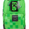 Ghiozdan Minecraft ORIGINAL Creeper Green licenta Mojang 44cm