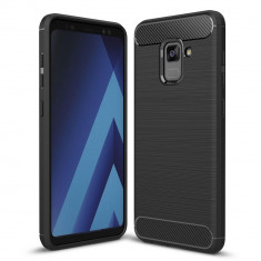 Husa Samsung Galaxy A8 (2018) - Tpu Carbon Fibre Brushed foto