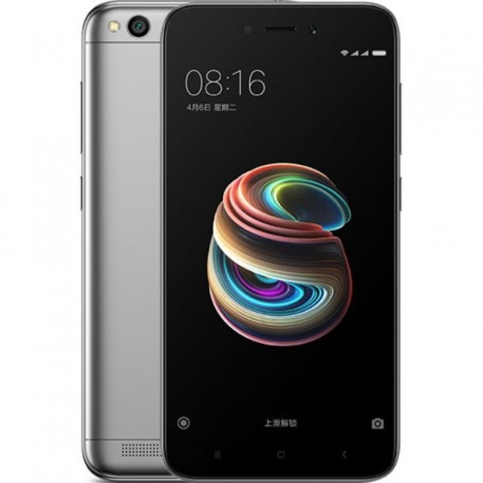 Smartphone Xiaomi Redmi 5A , Dual Sim , 5 Inch , Quad Core , 2 GB RAM , 16 GB , Retea 4G , Android Nougat , Gri foto mare Smartphone Xiaomi Redmi 5A , Dual Sim , 5 Inch , Quad Core , 2 GB RAM , 16 GB , Retea 4G , Android Nougat , Gri foto mare