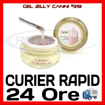 GEL UV COVER CANNI JELLY SERIES #319, 15 ML - CONSTRUCTIE MANICHIURA, UNGHII UV foto