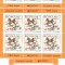 EUROPA CEPT ,MINISHEET DE 6 SI DE 2 SERII,2015,MNH, ROMANIA.