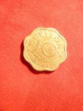 Moneda 10 centi Ceylon Colonie Britanica Rege George VI, bronz, Asia