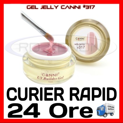 GEL UV COVER CANNI JELLY SERIES #317, 15 ML - CONSTRUCTIE MANICHIURA, UNGHII UV foto