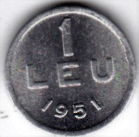 1 leu 1951 RPR aluminiu UNC (3) foto