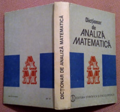 Dictionar de Analiza Matematica - Solomon Marcus si altii. Coord. R. Cristescu foto