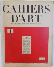 CAHIERS D &amp;#039;ART - REVUE D&amp;#039; ART PARAISSANT DIX FOIS PAR AN - QUATRIEME ANNEE , No . 1 , 1929 foto
