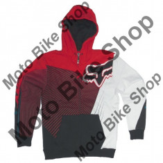 MBS FOX ZIP HOODY FLIGHT, red, L, Cod Produs: 08170003LAU foto