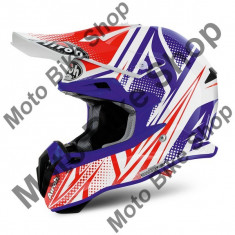 MBS AIROH HELM MX TERMINATOR 2.1S CLEFT GLOSS, blau-weiss-rot gloss, M=57-58, Cod Produs: T2SCL38MAU foto