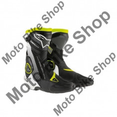 MBS Cizme Alpinestars Racing SMX PLUS, alb/negru-galben fluo, 48, Cod Produs: 222101512548AU foto