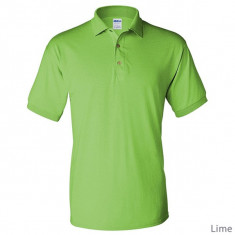 Tricou bumbac polo mineca scurta Verde Deschis 5 XL GILDAN USA foto