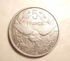 NOUA CALEDONIE 5 FRANCI 1952 -UNC foto