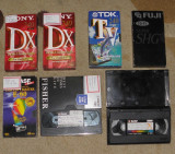 Caseta/casete video VHS pt reinregistrare,BASF,TDK,Sony,Fuji 10 lei bucata