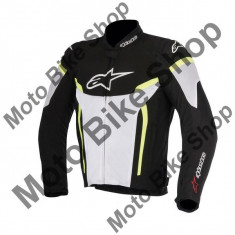 MBS ALPINESTARS TEXTILJACKE T-GP PLUS R V2 AIR MESH, schwarz-weiss-gelb fluo, M, Cod Produs: 3300617125MAU foto