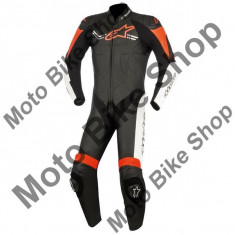 MBS ALPINESTARS LEDER 1-TEILER CHALLENGER V2, schwarz-weiss-rot fluo, 50, Cod Produs: 3150617123150AU foto