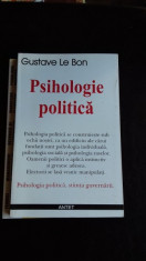 PSIHOLOGIE POLITICA - GUSTAVE LE BON foto