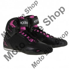 MBS Ghete moto fete Alpinestars Faster 2, negru/fucsia, 7=38.5, Cod Produs: 251041610397AU foto