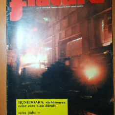 revista flacara 22 iunie 1974-art. si foto cu orasele buzau si bistrita nasaud