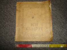 Carte germana/nazista, &amp;quot;ICH KAMPFE&amp;quot; al 3-lea Reich WW 2, colectie militaria foto