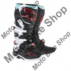 MBS ALPINESTARS STIEFEL TECH7, schwarz-turquise-white-red, 12=46-47, Cod Produs: 2012014107112AU foto