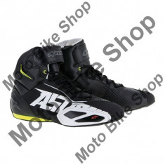 MBS ALPINESTARS SCHUH FASTER 2, schwarz-weiss-gelb fluo, 10=43, Cod Produs: 2510216105310AU foto