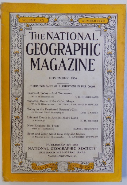 THE NATIONAL GEOGRAPHIC MAGAZINE , VOLUME LXX - NUMBER FIVE - NOVEMBER , 1936 foto mare THE NATIONAL GEOGRAPHIC MAGAZINE , VOLUME LXX - NUMBER FIVE - NOVEMBER , 1936 foto mare