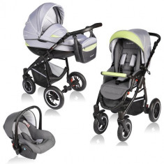 Carucior Crooner 3 in 1 Green Gray foto