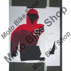 MBS FOX ZIP HOODY FLIGHT, red, M, Cod Produs: 08170003MAU foto