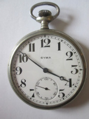 Ceas de buzunar elvetian marca Cyma din anii 20 nefunctional foto